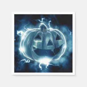 jack-o-lantern in the rain napkin
