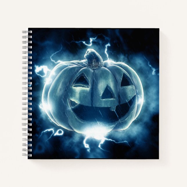  jack-o-lantern in the rain notebook (Front)
