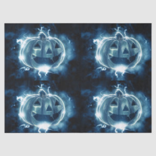 jack-o-lantern in the rain tissue paper