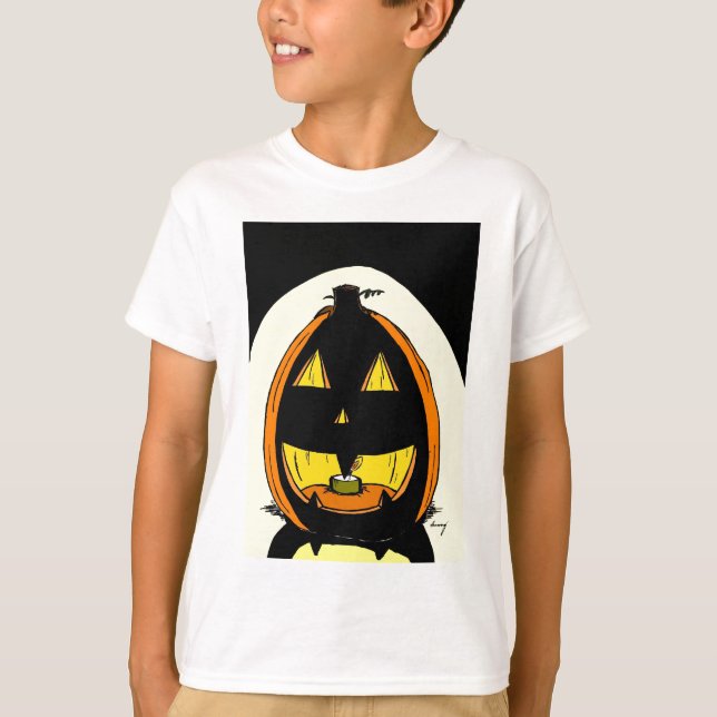 Jack o' Lantern Kids Basic T-Shirt (Front)