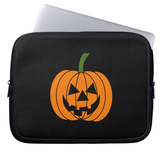 Jack O' Lantern Laptop Sleeve (Front)