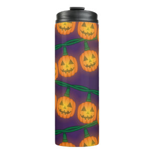 Jack O Lantern Lights Thermal Tumbler