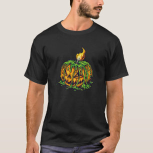 Jack O Lantern Monster Candle Halloween Party Pump T-Shirt