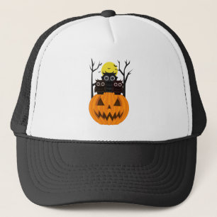 Jack O lantern & Owls Trucker Hat
