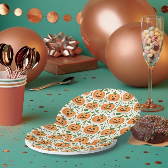 Jack-O’-Lantern  Paper Plate (Multi)