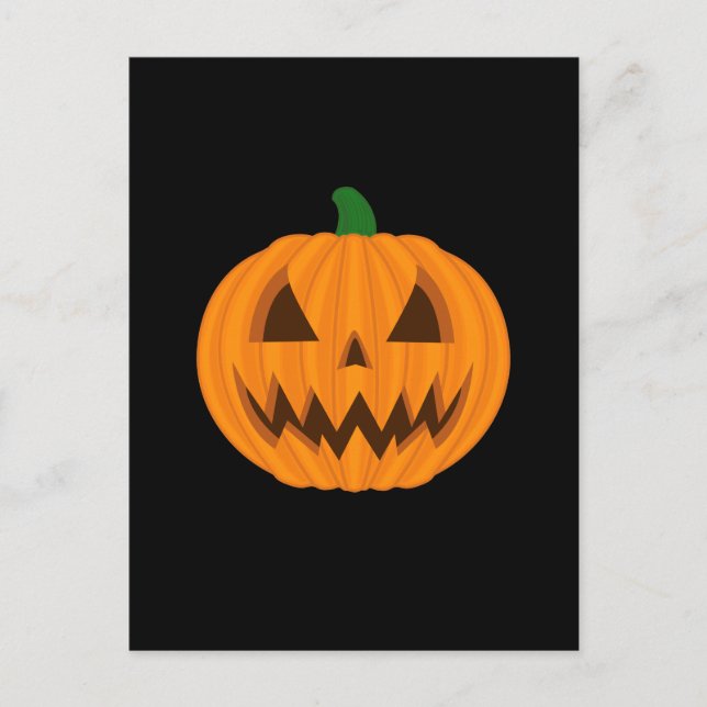 Jack o' lantern postcard (Front)