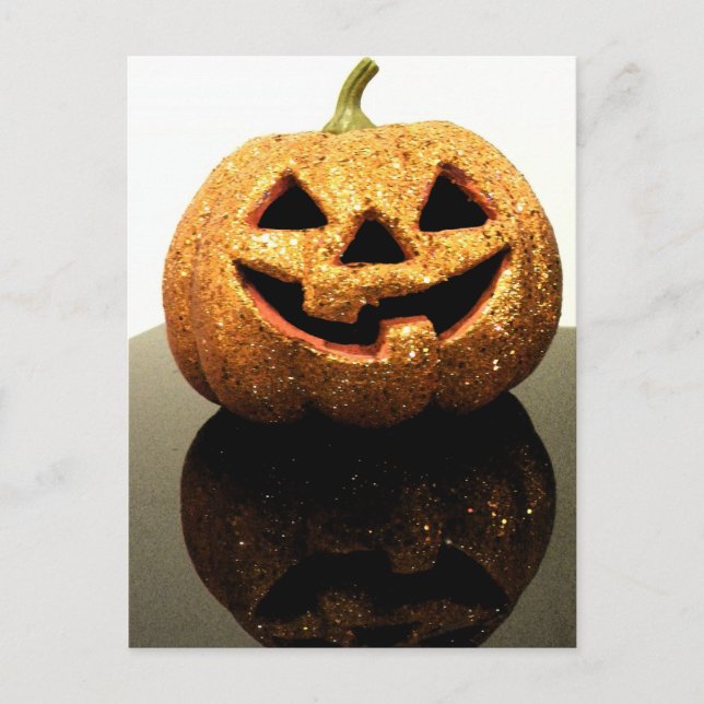 Jack-o'-lantern Postcard (Front)