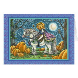 JACK O LANTERN PRINCE ON HIS MAGIC UNICORN, CARD