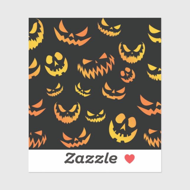 Jack O Lantern Pumpkin Face (Sheet)