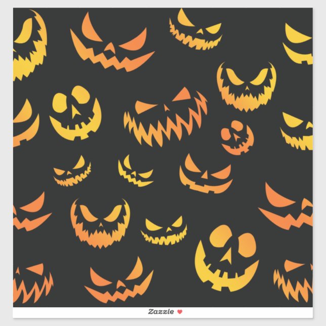 Jack O Lantern Pumpkin Face (Sheet)
