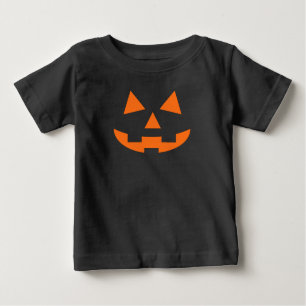 Jack O Lantern Pumpkin Face  Baby Bodysuit