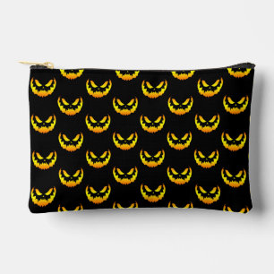 Jack O Lantern Pumpkin Face Gradient Accessory Pouch