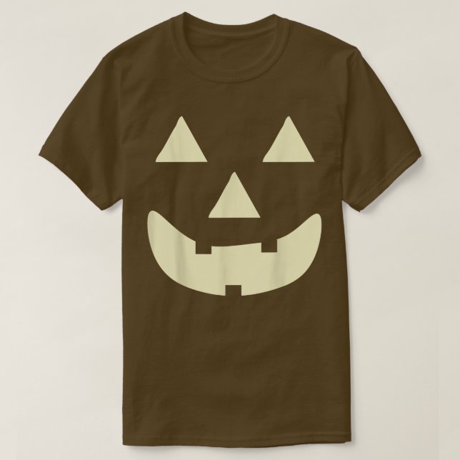Jack O' Lantern Pumpkin Face Halloween Costume 571 T-Shirt (Design Front)