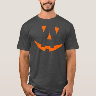 Jack O' Lantern Pumpkin Face Halloween Costume  T-Shirt