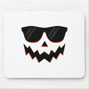 Jack O Lantern Pumpkin Face Hallowen Costume Sungl Mouse Pad