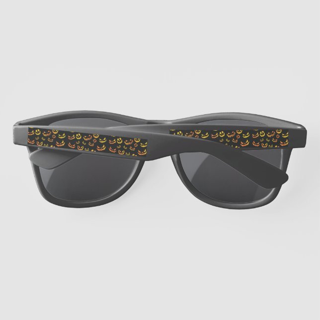 Jack O Lantern Pumpkin Face Sunglasses (Back)
