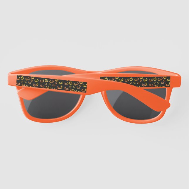 Jack O Lantern Pumpkin Face Sunglasses (Back)