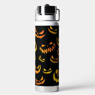 Jack O Lantern Pumpkin Face Water Bottle