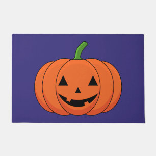 Jack-O'-Lantern Pumpkin Halloween Doormat