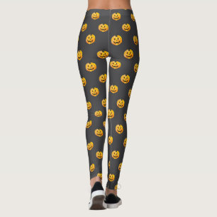 Jack O Lantern Pumpkin Halloween Leggings