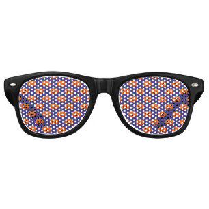 Jack-O'-Lantern Pumpkin Halloween Pattern Retro Sunglasses