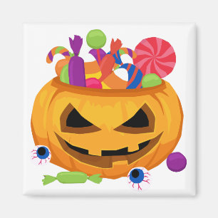 jack o lantern pumpkin magnet