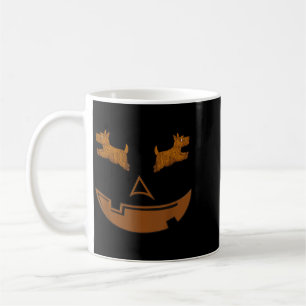 Jack O Lantern Pumpkin Scottie Dog Lover Halloween Coffee Mug
