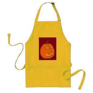 Jack o' Lantern Purple Apron