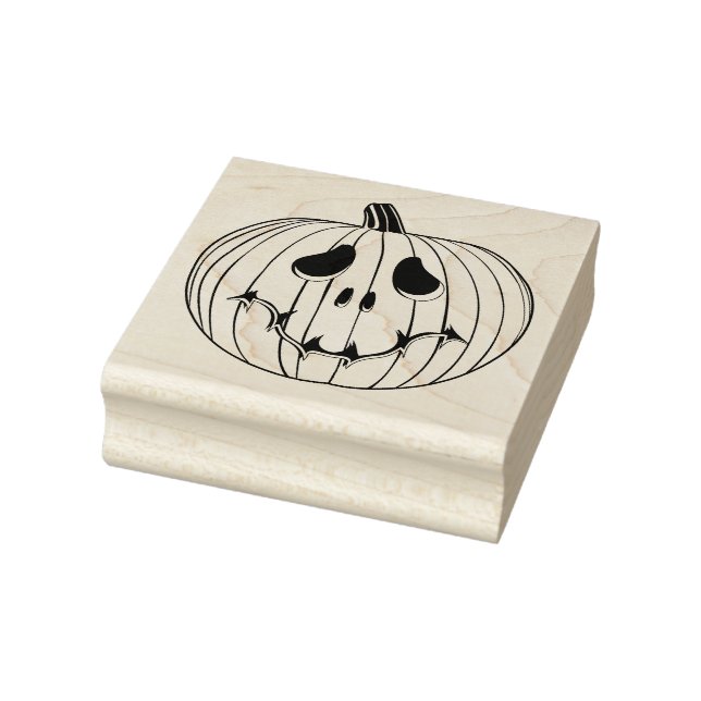 Jack-O-Lantern Rubber Stamp (Stamp)