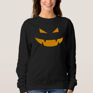 Jack O Lantern Scary Carved Pumpkin Face Halloween Sweatshirt