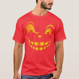 Jack O Lantern scary carved pumpkin face Halloween T-Shirt