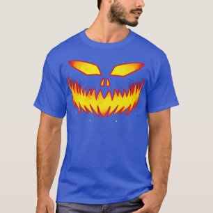 Jack O Lantern Scary Carved Pumpkin Face Halloween T-Shirt