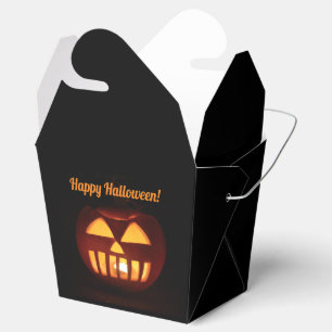 Jack-O'-Lantern scary carved pumpkin Halloween Favour Box