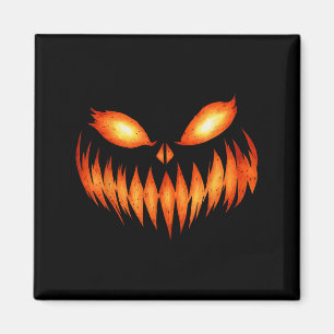 Jack O Lantern Scary Pumpkin Face Halloween Costum Magnet