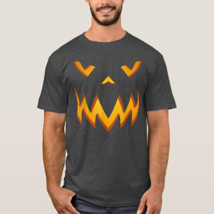 Jack O Lantern Scary Pumpkin Face Halloween T-Shirt