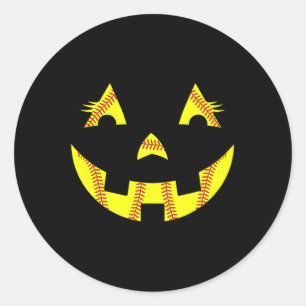 Jack O Lantern Softll Halloween Costume Mom Women  Classic Round Sticker