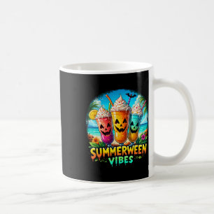 Jack-o-lantern Summerween Vibes Skeleton Summer Wa Coffee Mug