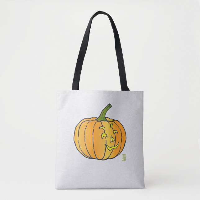 Jack-o'-lantern Trick or Treat Tote (Front)
