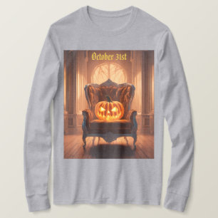 Jack O Lantern Velvet Chair T-Shirt 