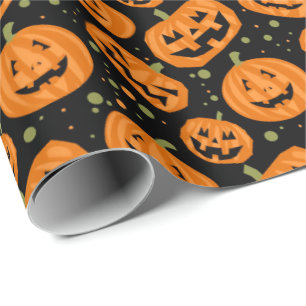 Jack-O-Lantern Wrapping Paper
