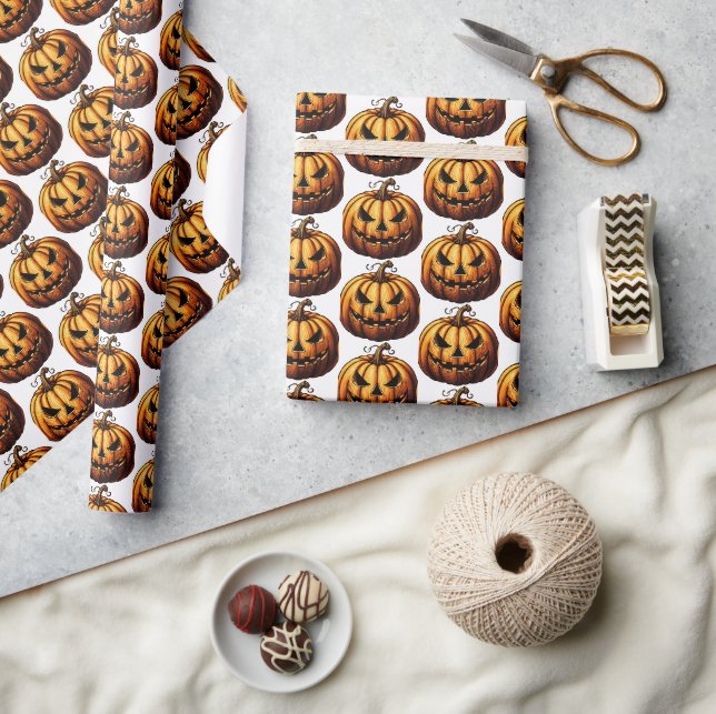 Jack O' Lantern Wrapping Paper (Crafts)