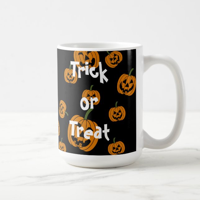 Jack O' Lanterns background Coffee Mug (Right)