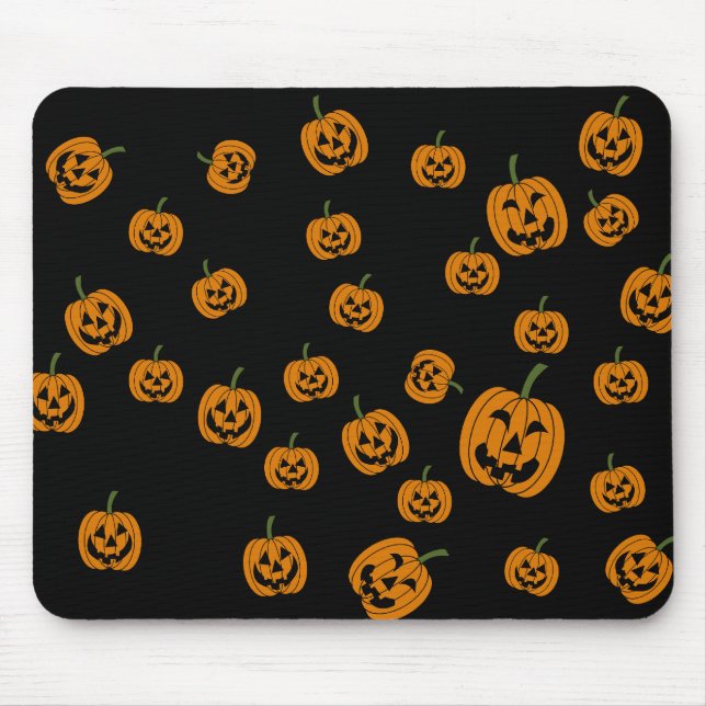 Jack O' Lanterns background Mouse Pad (Front)
