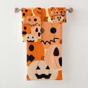 Jack-o-Lanterns Bath Towel Set