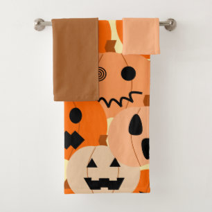 Jack-o-Lanterns Bath Towel Set