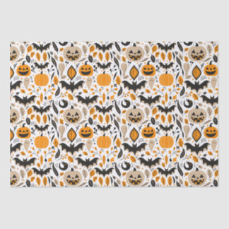 Jack o lanterns bats ghosts autumn cute halloween tissue paper