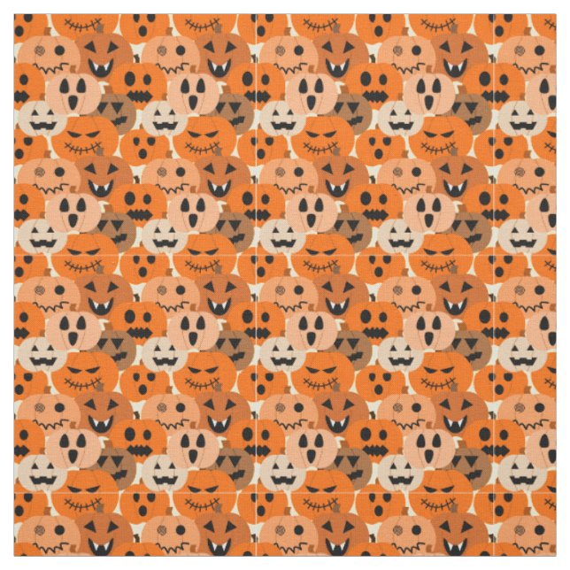 Jack-o-Lanterns Fabric (Swatch)