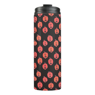 Jack-o-Lanterns on Black  Thermal Tumbler