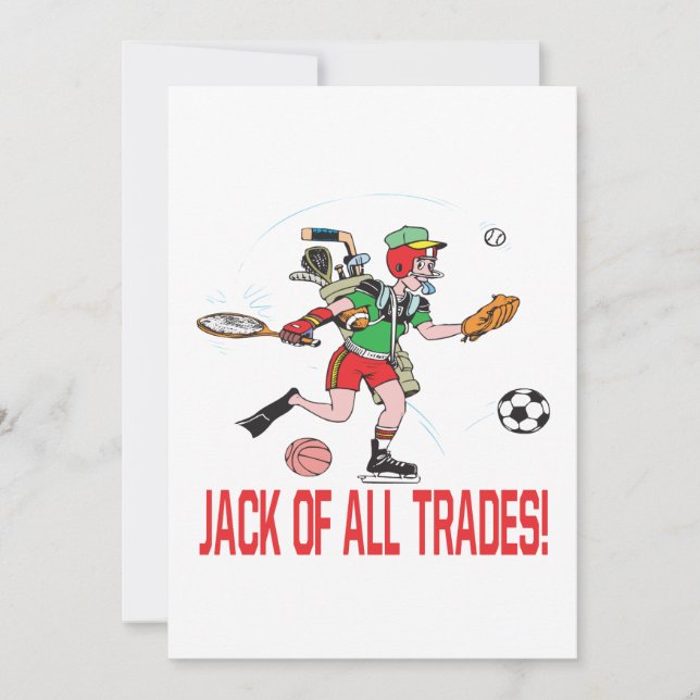 Jack Of All Trades Invitation (Front)