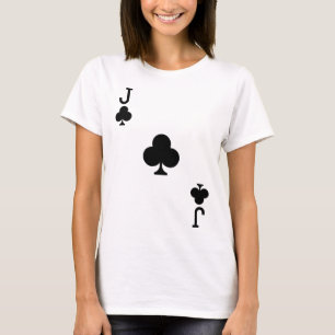 Jack Of Clubs Costume Halloween Deck Of Cards T-Shirt
